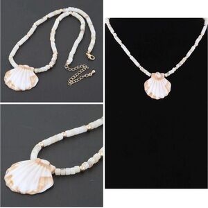 Clam Shell Pendant Necklace